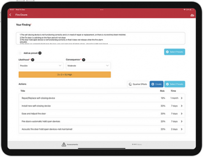 Professional grade, best in class risk assessments using our property compliance and risk management software