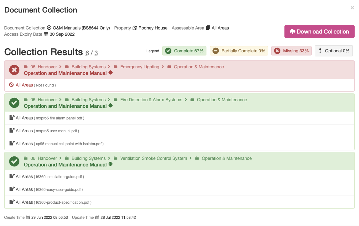 Document Collection - Compliance Software Tracking