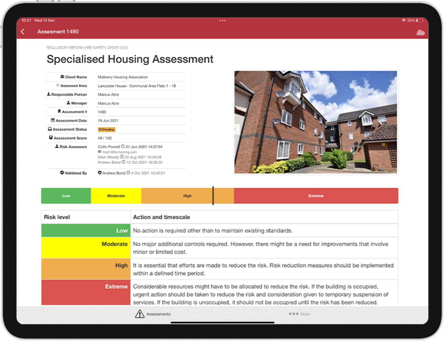 Risk Assessment App - Risk Warden