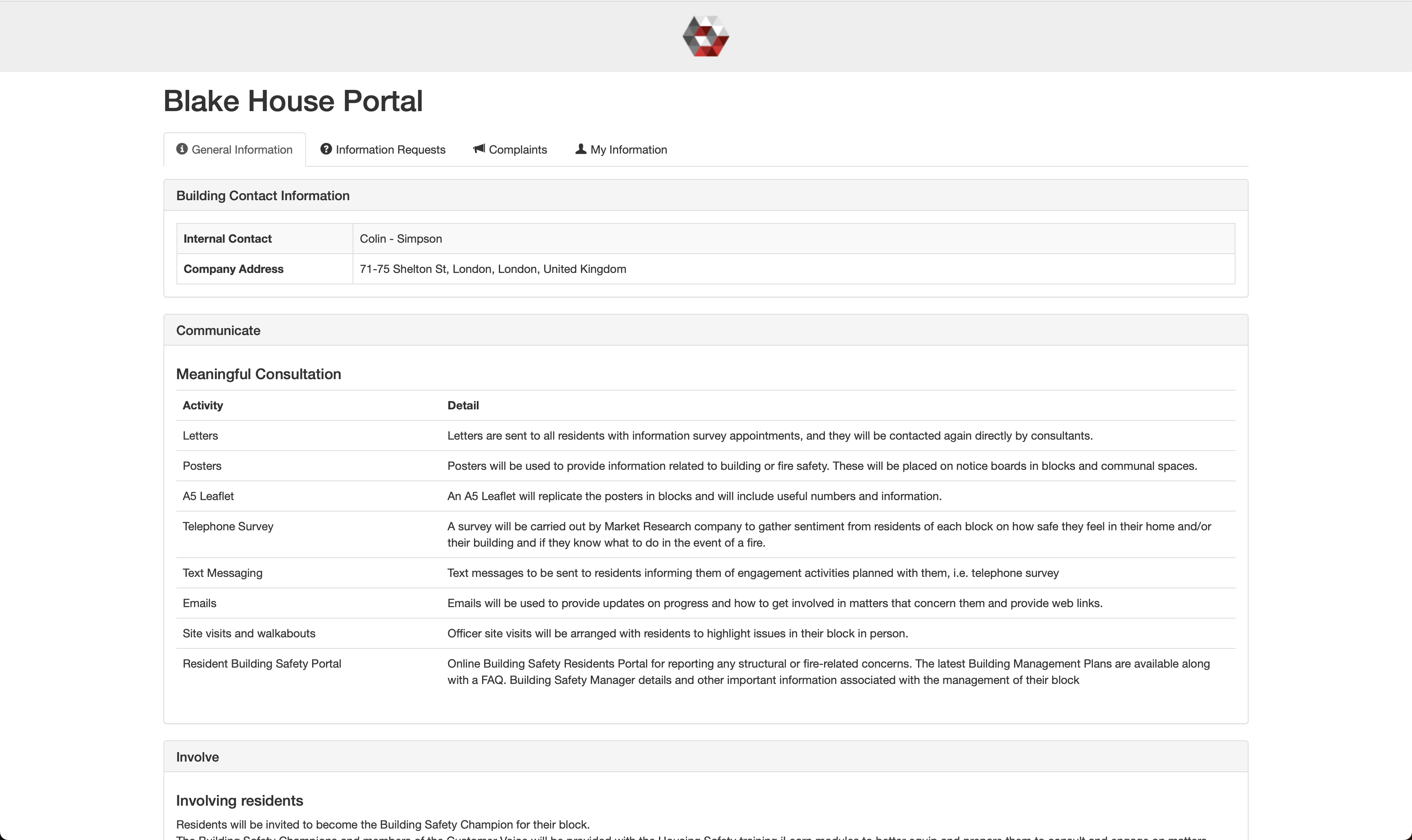 Resident Portal - Residents Engagement Strategy.