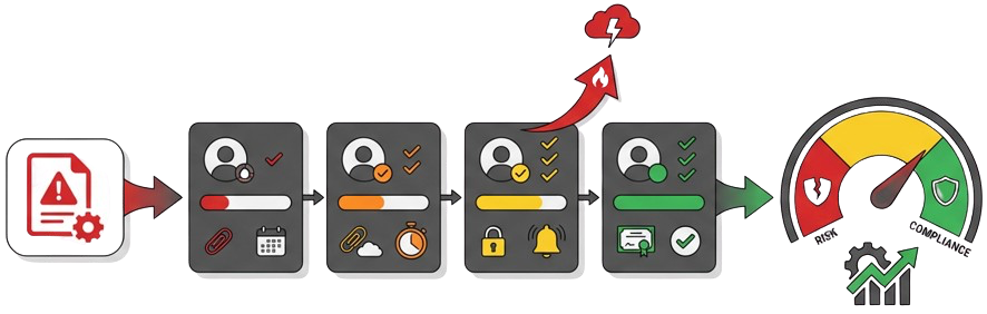 Action Control and Risk Progression