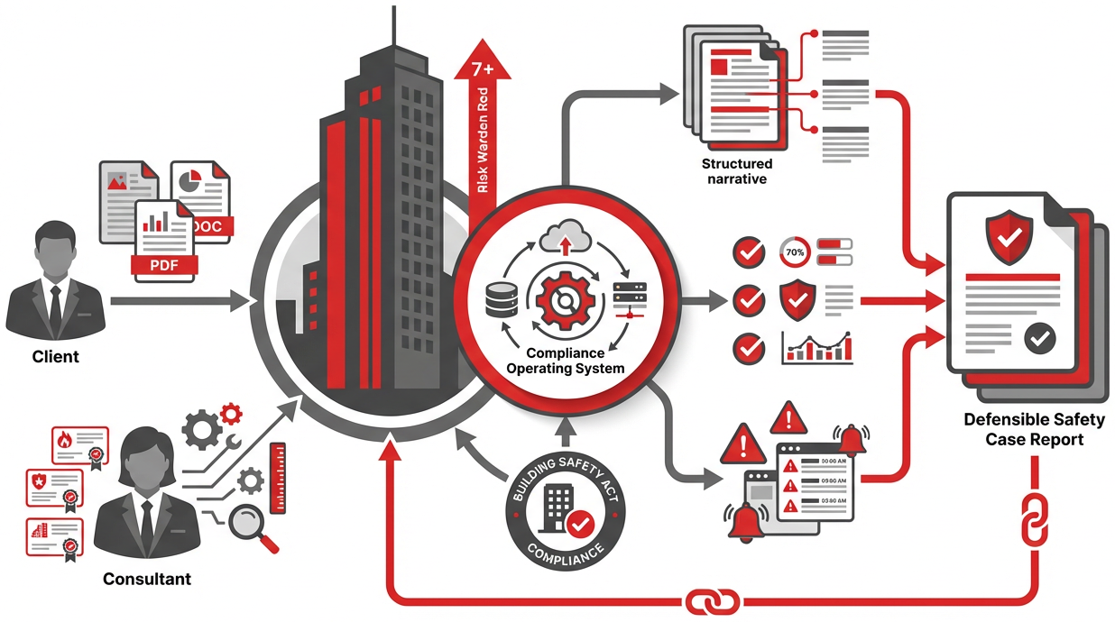Structured Safety Case Development for Higher-Risk Buildings